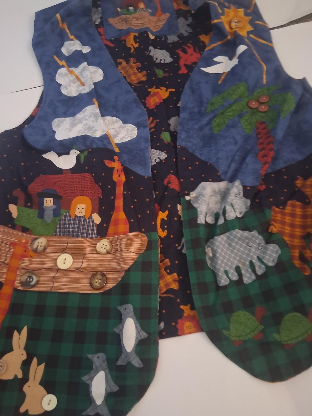 Ladies Noah's Ark Themed Vest - Multicolor